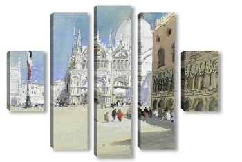Модульная картина Площадь Сан-Марко, Венеция