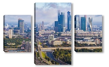 Модульная картина Московский международный деловой центр «Москва-Сити»