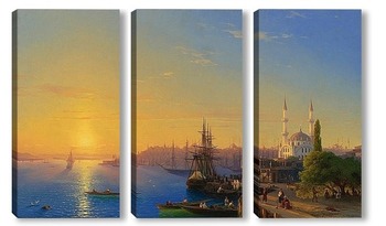 Модульная картина Вид Константинополя и Босфора