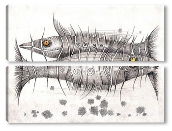 Модульная картина Рыбы