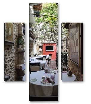 Модульная картина Уютный ресторанчик в Антибе