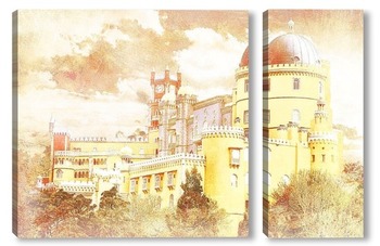 Модульная картина дворец Пенья в Португалии