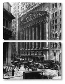 Модульная картина Нью-Йоркская фондовая биржа