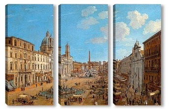 Модульная картина Пьяцца Навона, Рим