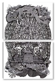 Модульная картина Майя