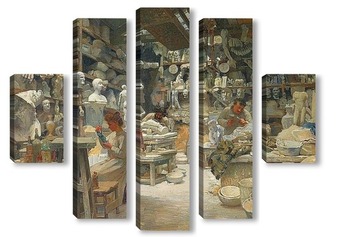 Модульная картина Мастерская Скульпторов Sadaune, Париж 1901