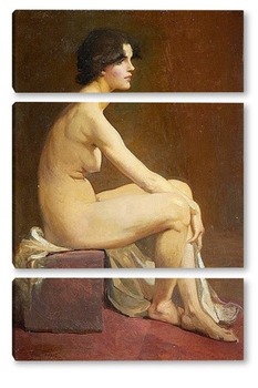 Модульная картина Портрет обнаженной женщины