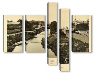  Панорама,вид с Яузы,1884 год