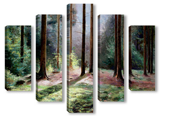 Модульная картина Звуки леса