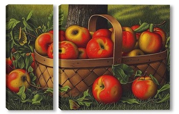  Натюрморт с корзиной яблок 