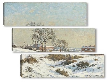 Модульная картина Снежный пейзаж в Южной Норворд