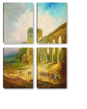 Модульная картина Пейзаж с Акведук