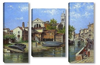 Модульная картина Венецианский канал 