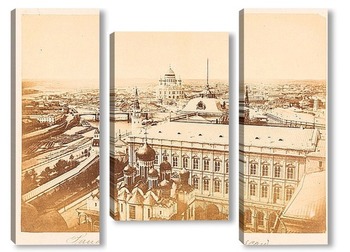 Модульная картина Вид на Москву, 1900-е