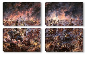 Модульная картина Бой за Шевардинский редут