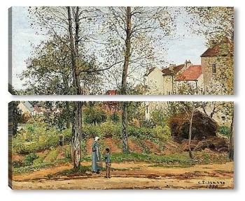 Модульная картина Пейзаж в Лувесьенне