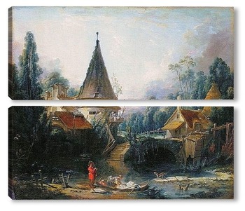 Модульная картина Пейзаж в окрестностях Бовэ