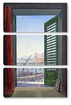 Модульная картина Балкон с видом на Неаполитанский залив