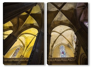 Модульная картина Интерьеры кафедрального собора