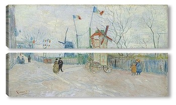  Вид из окна студии Винсента зимой