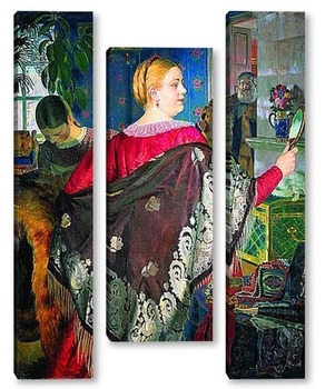 Модульная картина Купчиха с зеркалом. 1920