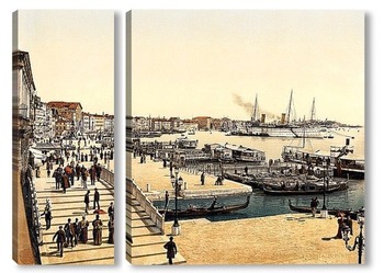 Модульная картина Порт, Венеция, Италия.
