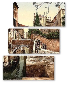 Модульная картина Санкт-Кристофер канал, Венеция, Италия