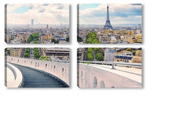 Модульная картина Панорама Парижа