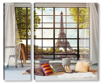  Панорамный вид на Париж