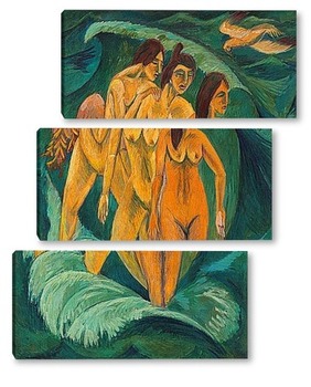 Модульная картина Три купальщицы, 1913