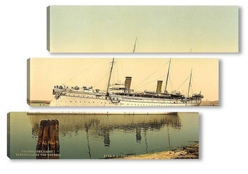 Модульная картина Гогенцоллерн, оставляя гавань, Венеция, Италия