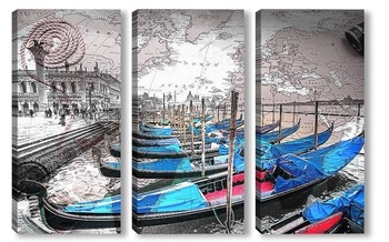 Модульная картина Венецианский канал 