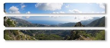 Модульная картина Панорама моря со смотровой площадки Сент-Анье.