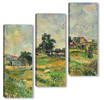 Модульная картина Пейзаж возле Парижа, 1876