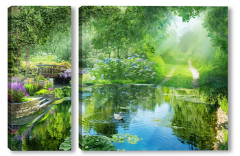 Модульная картина Парки и сады 74168