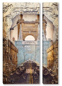 Модульная картина The Roebling bridge