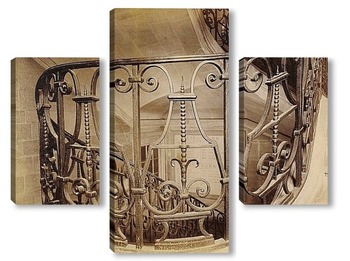 Модульная картина Лестница, улица Сен-Жак 254