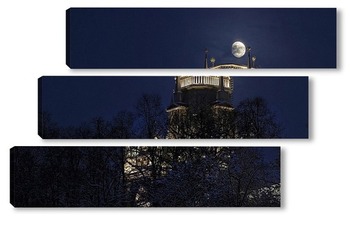Модульная картина Луна над дворцом
