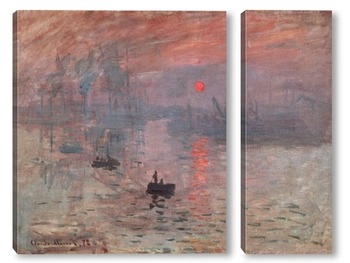Модульная картина Впечатление,восход солнца,1873г.