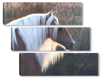 Модульная картина Этюд головы лошади