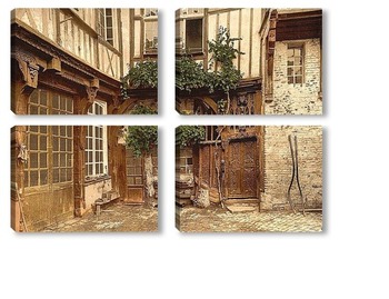  Южный фронт с дамбой, Мон-Сен-Мишель, Франция 1890-1900 гг