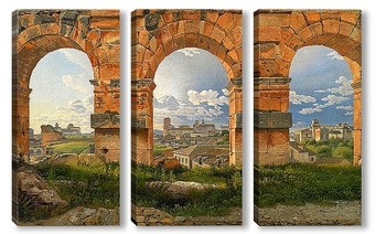 Модульная картина Вид на Рим через арку