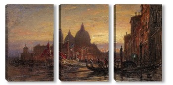 Модульная картина Вид на Венецию