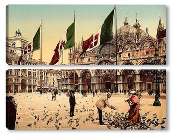Модульная картина Площадь Сан-Марко, Венеция, Италия