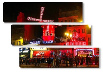 Модульная картина Moulin Rouge