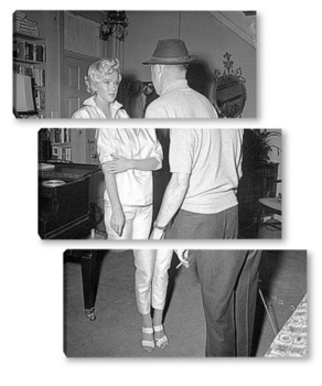  Мерелин Монро и её муж Артур Миллер,1955г.