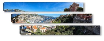 Модульная картина Монако - вид на порт со смотровой площадки