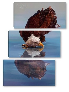 Модульная картина Орел и его отражение 