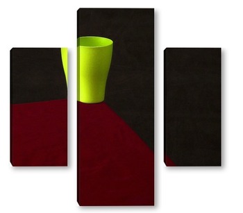 Модульная картина Зелёный стаканчик