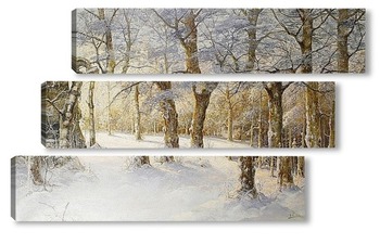 Модульная картина Зимний Лес